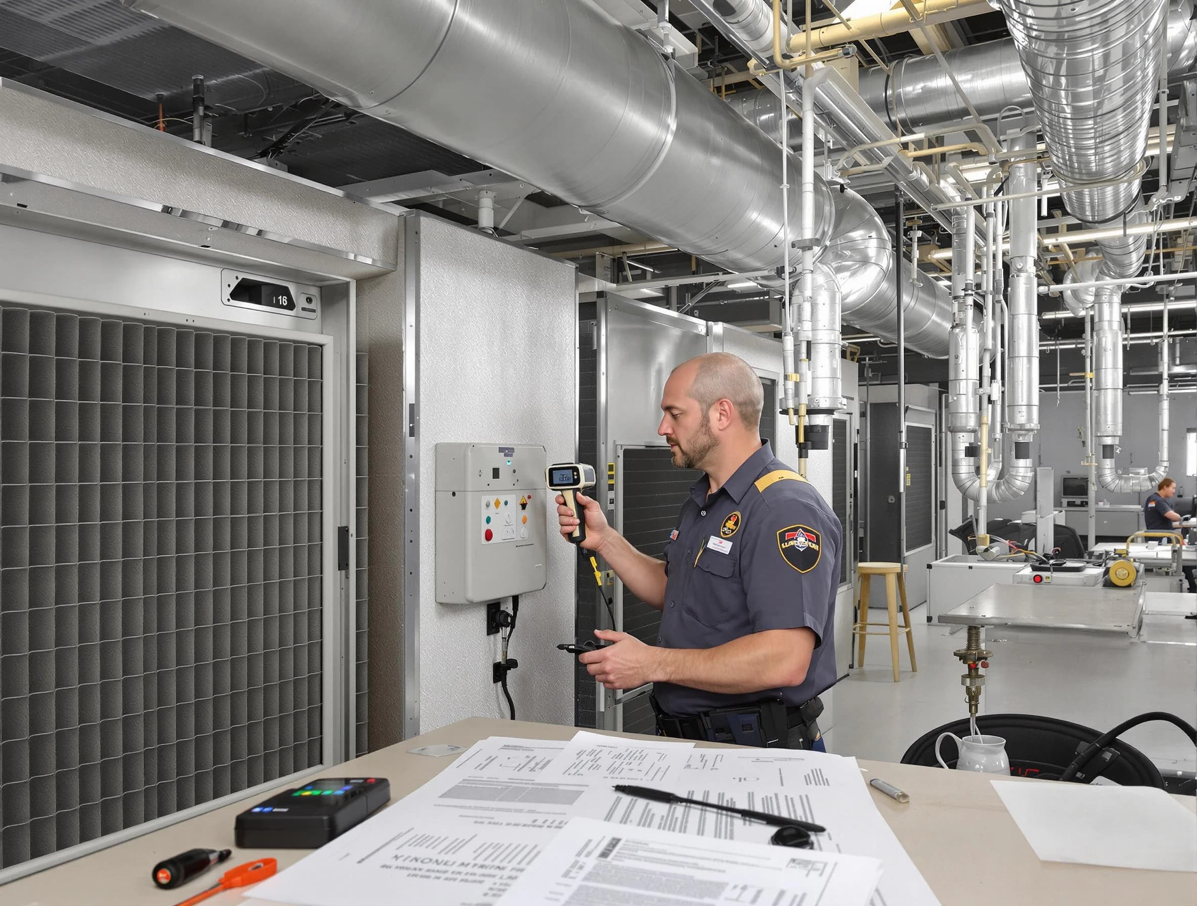 Professional filter system inspection by Decatur Air Duct Cleaning in Decatur