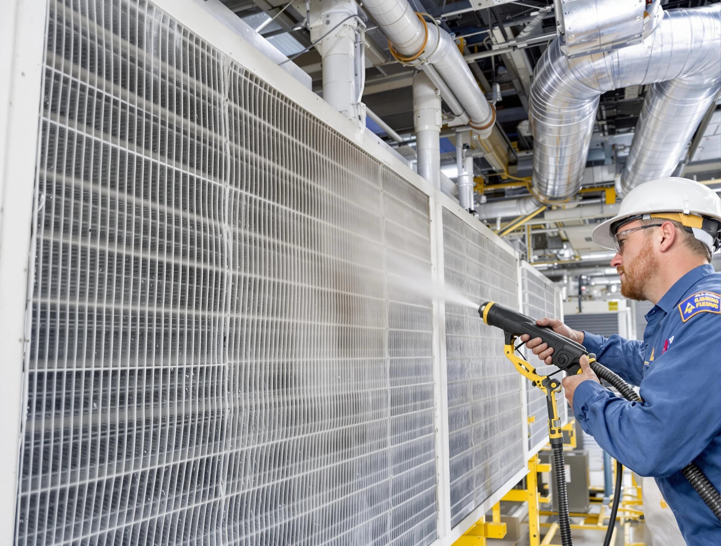 Professional commercial coil cleaning by Decatur Air Duct Cleaning in Decatur