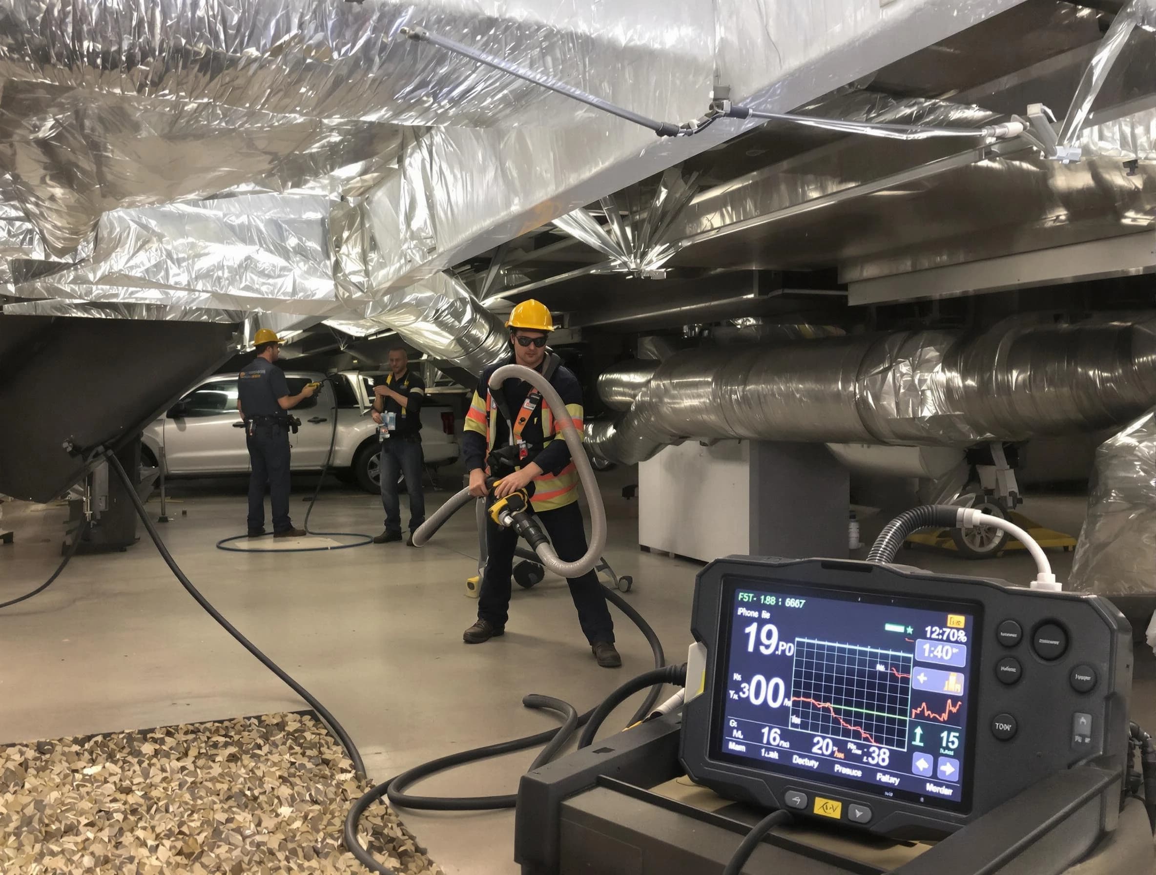 Professional negative pressure duct cleaning by Decatur Air Duct Cleaning in Decatur