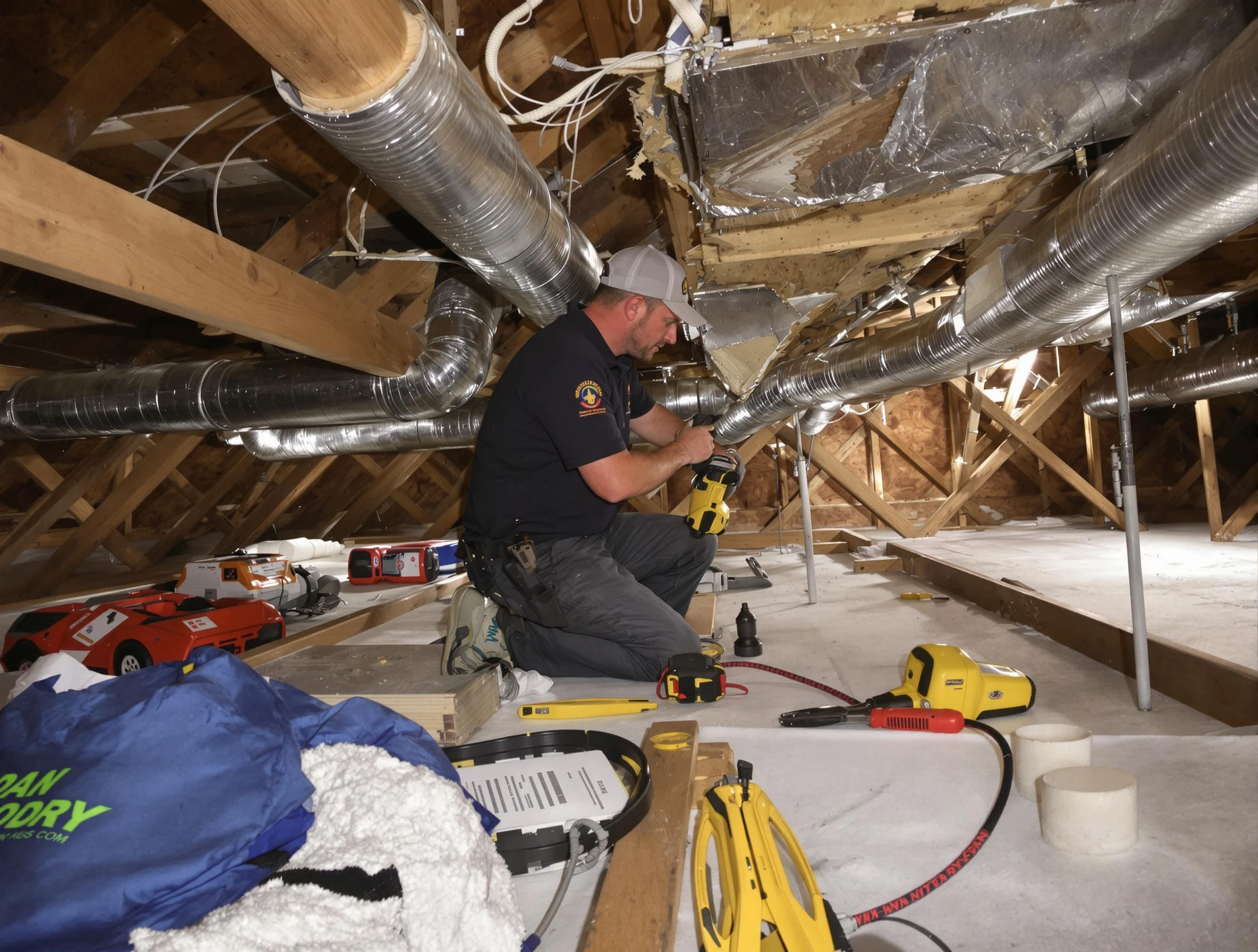 Professional air duct repair by Decatur Air Duct Cleaning in Decatur
