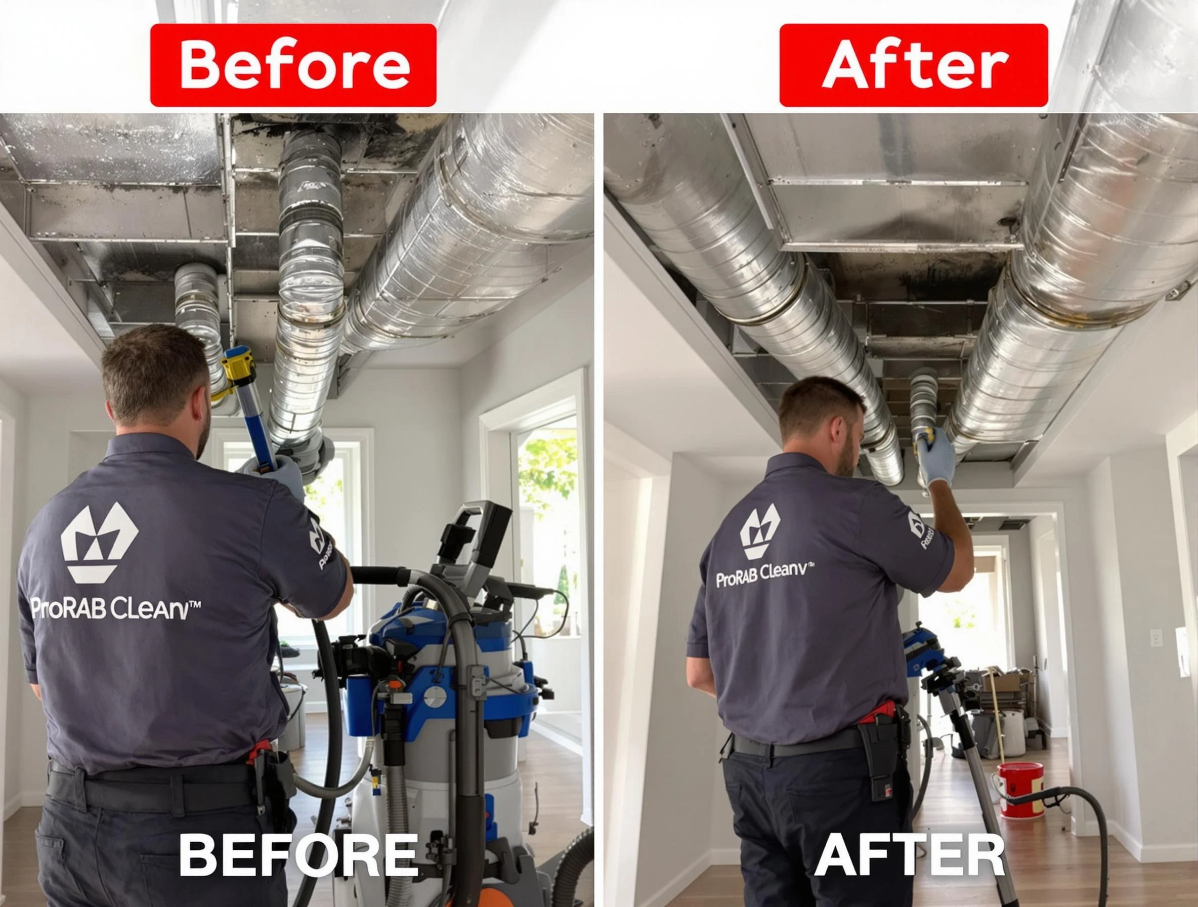 Decatur Air Duct Cleaning expert performing thorough residential duct cleaning in a Decatur home
